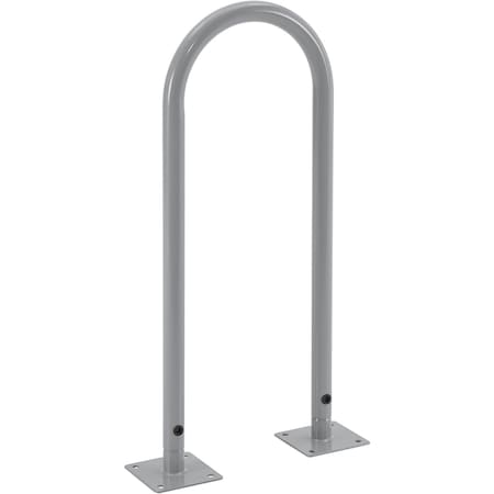 Global Industrial U-Rack Bike Rack, 2-Bike Capacity, Flange Mount, Gray 670351MGY